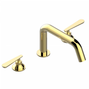 G7E-25SGB Смеситель для ванны на 3 отверстия, устанавливаемый на борту - низкий излив СУПЕР ГОЛИАФ Thg-paris Dean Покрытие PVD золотистый цвет