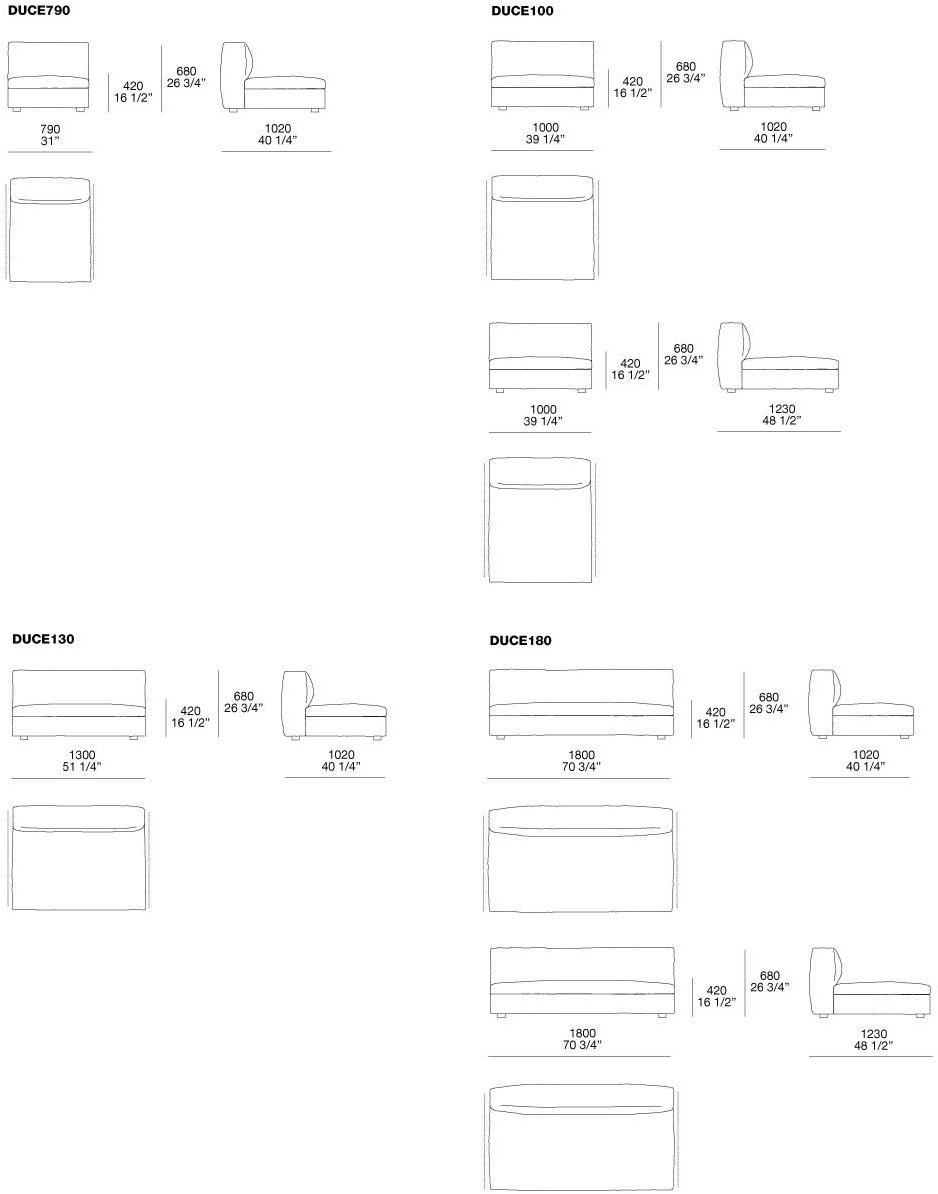 Poliform Угловой диван в коже Dune sun-id-1474495 - Вид №3