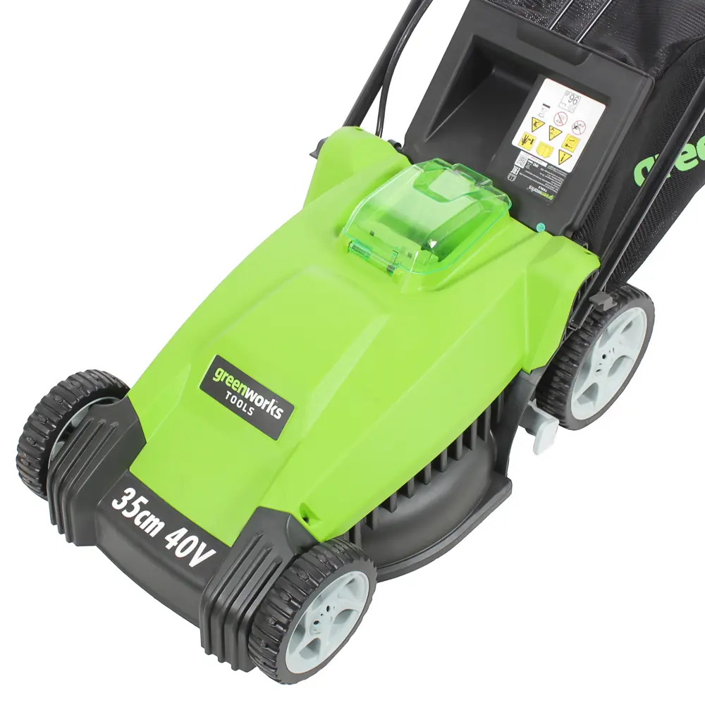 Газонокосилка аккумуляторная GreenWorks G40LM35 40 В 40 см АКБ и ЗУ не входит в комплект 18802589 STLM-2009374  - Вид №2