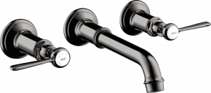 16534330 Смеситель для раковины на 3 отверстия, скрытого монтажа, настенный, с изливом 165 - 225 мм и ручками AXOR MONTREUX