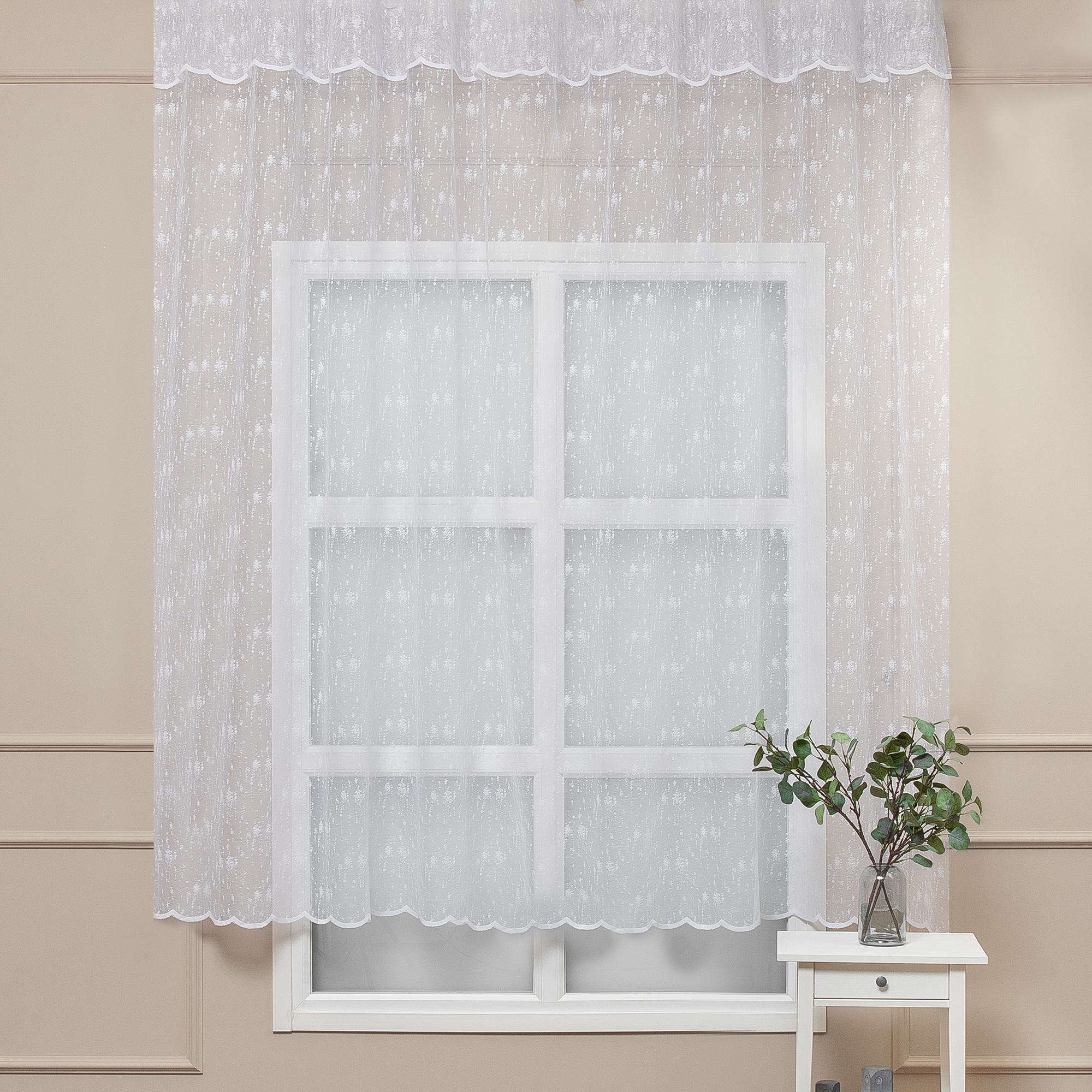 Тюль жаккардовый 'Снежок' белый 250 см 85486194 TEX REPUBLIC STLM-0063100 - Вид №5