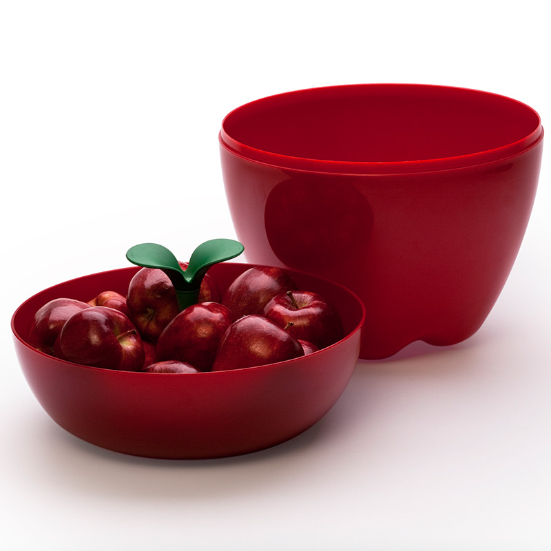 QL10013-RD Контейнер happle красный Qualy  - Вид №1