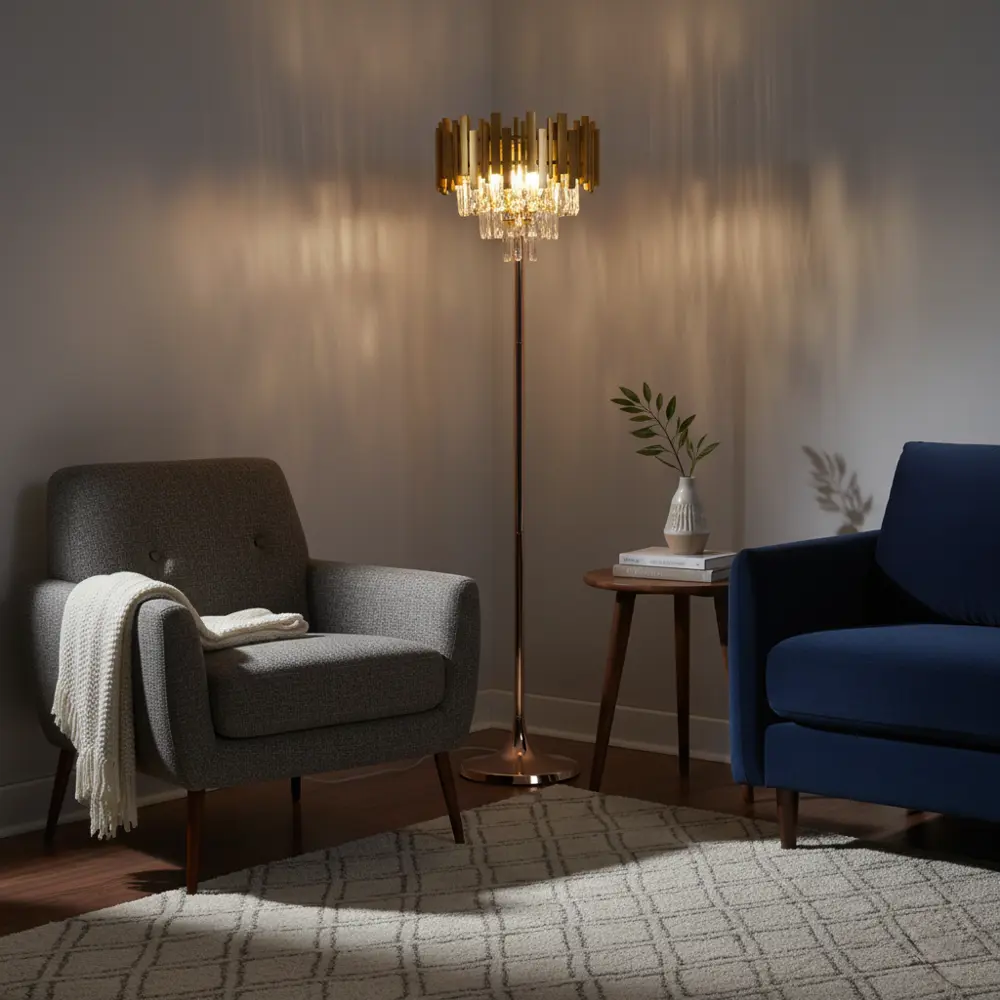 Торшер Estares Frida цвет золото STLM-2073124 - Вид №5