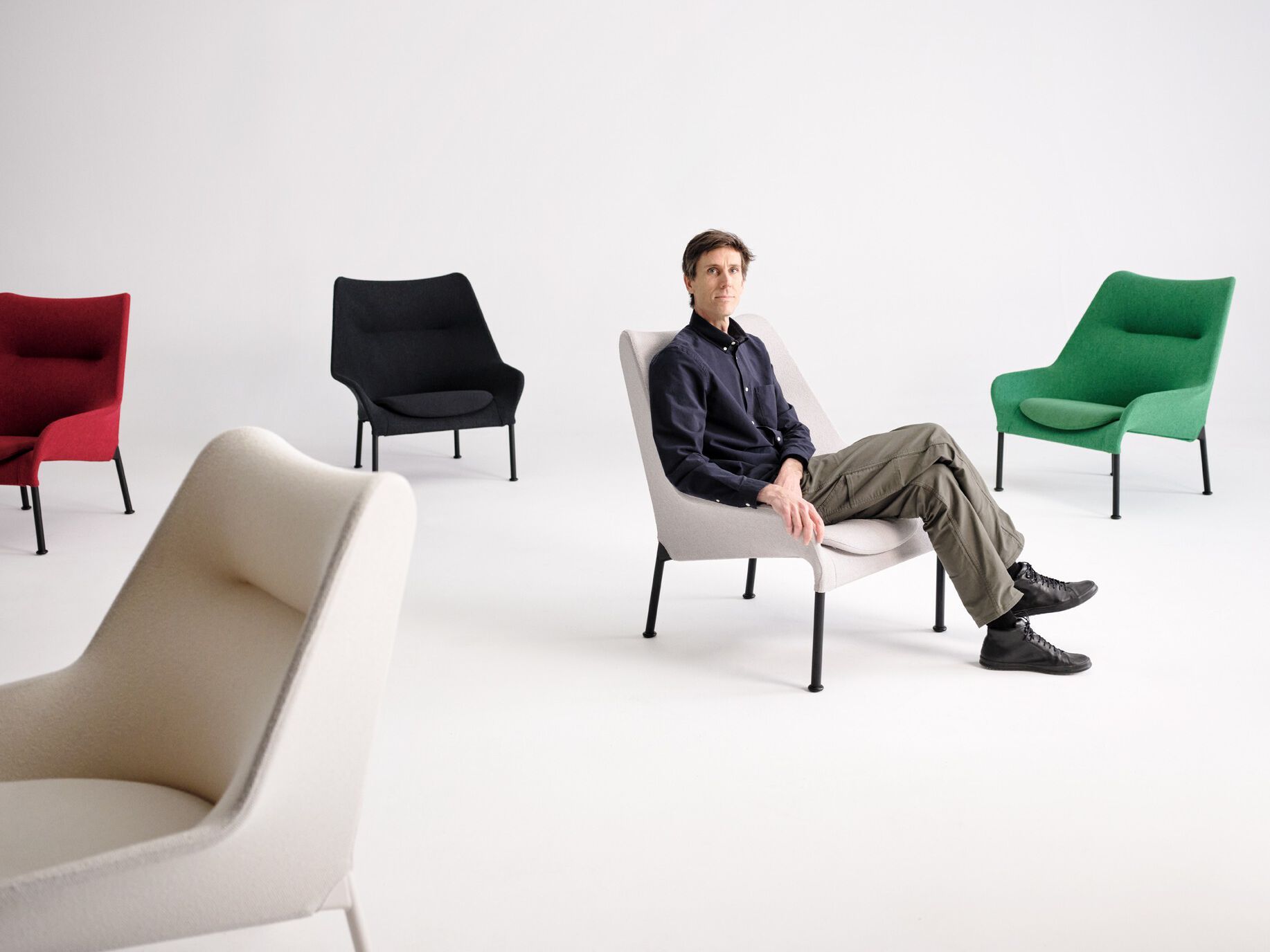 Тканевая мягкая прямоугольная подставка для ног Hay O2 ARCH-00051460 - Вид №16