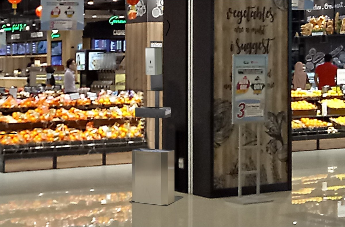 HGPT0020B Держатель станции для дезинфекции рук mediclinics  - Вид №7