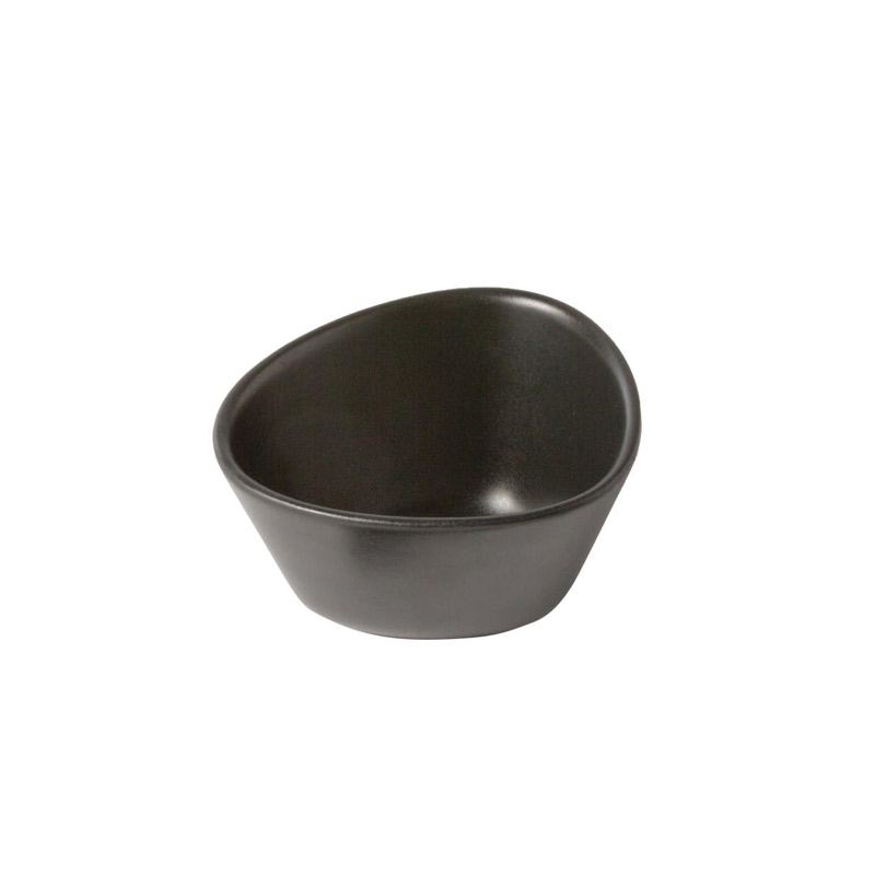 990166 Чаша маленькая 1 шт (11х10х6см) каменная керамика, черная;LIND DNA 