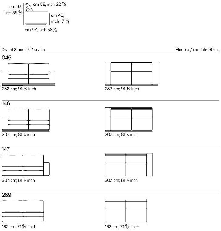 AMURA 3-х местный кожаный диван Murray Am022.296 - Вид №11
