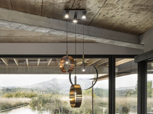 Металлический светодиодный подвесной светильник