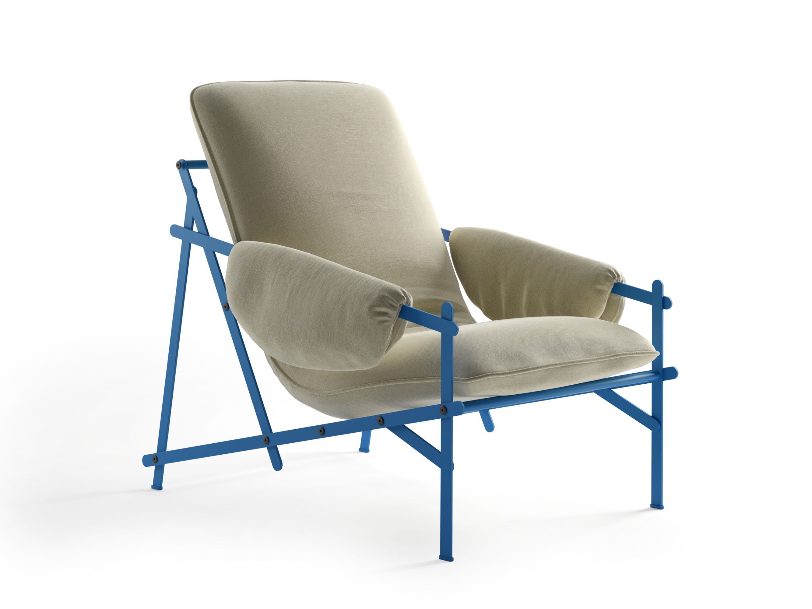 Съемное тканевое кресло с подлокотниками Innova Imbottiti PALITO ARCH-00050056