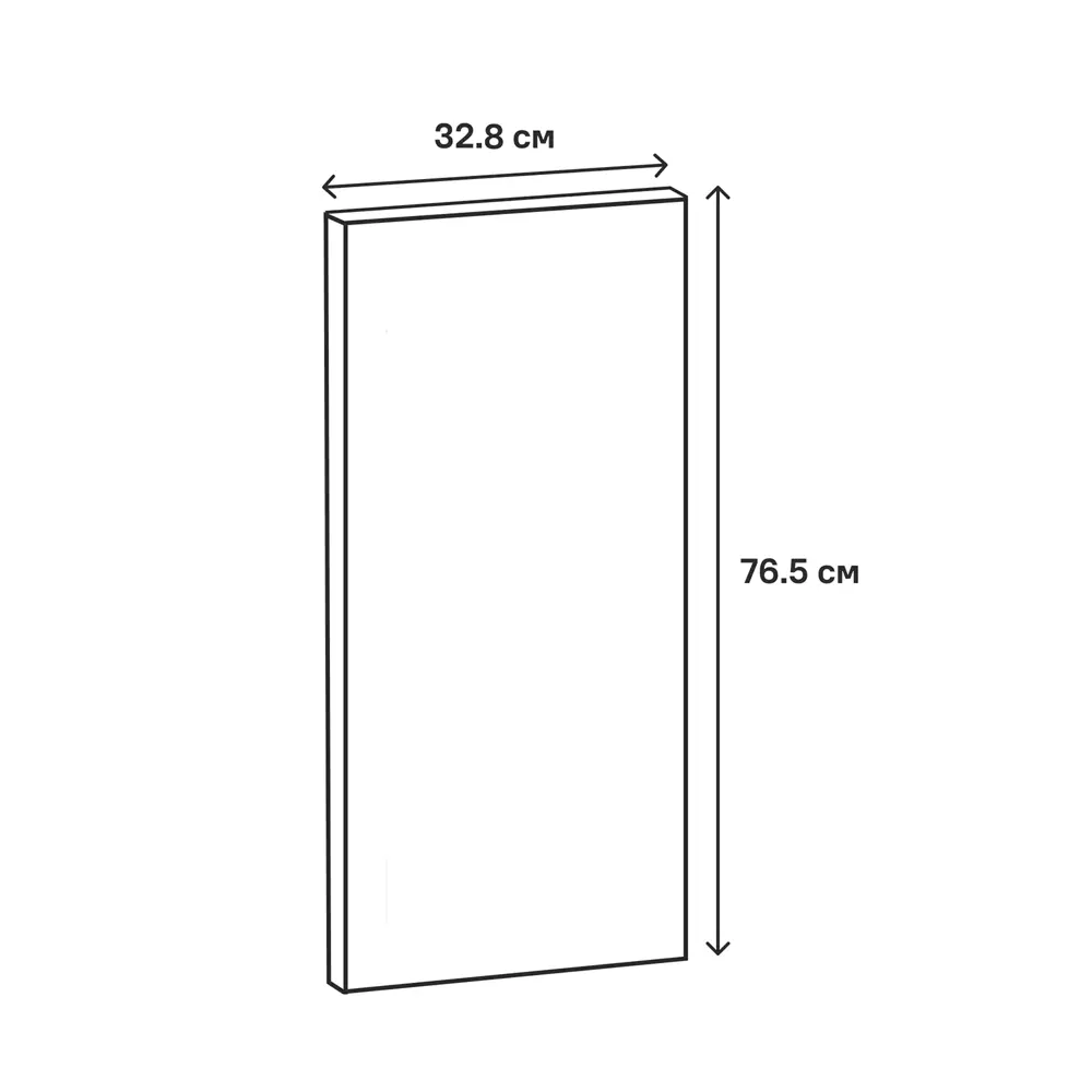 Фасад кухонный DELINIA ID Рошаль 32,8×76,5 см в стиле тёмного дерева 86881118 STLM-0875418 - Вид №13