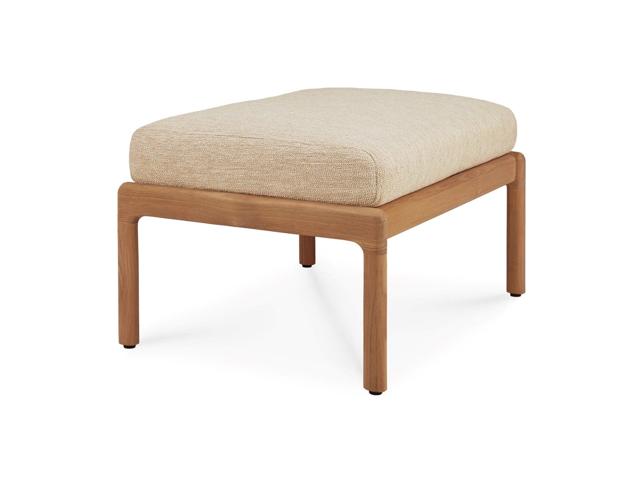 Прямоугольная Садовая подставка для ног из ткани и тика Ethnicraft Джек ARCH-00152301