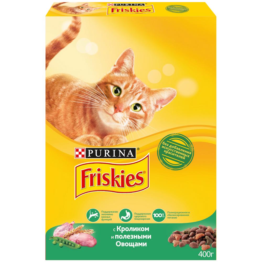 Т00007818 Корм для кошек кролик, овощи сух. 400 г Friskies 