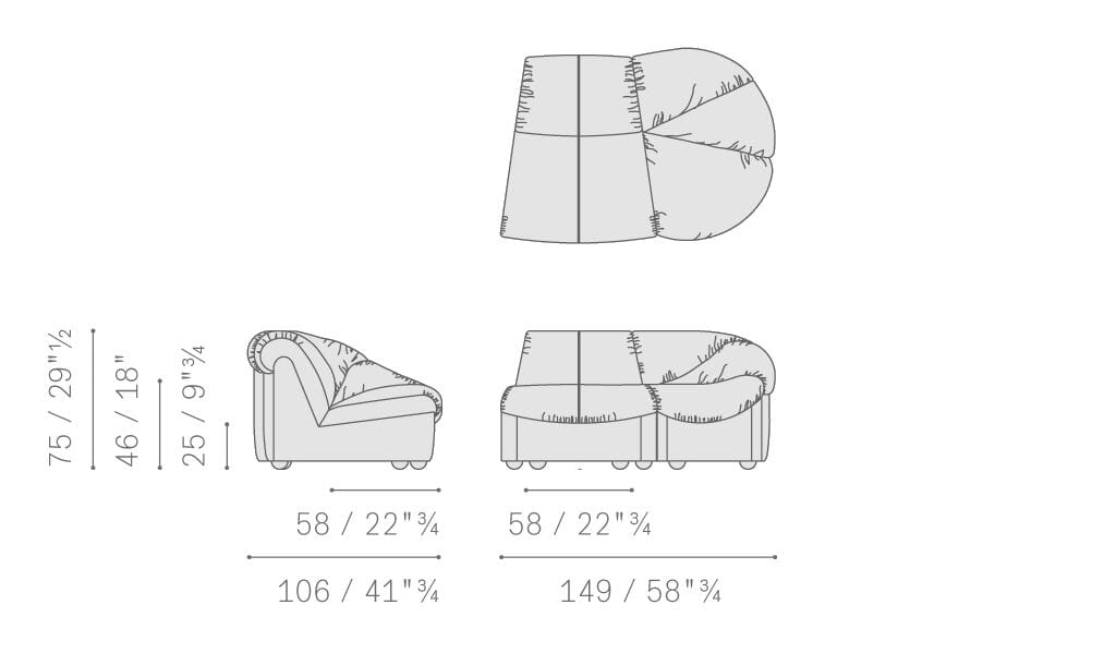 Кожаный модульный диван Poltrona Frau коллекция - диваны и кресла ARCH-00027966 - Вид №16