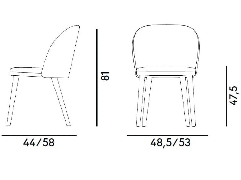 Мягкий стул из бука Billiani Cortina ARCH-00081020 - Вид №7