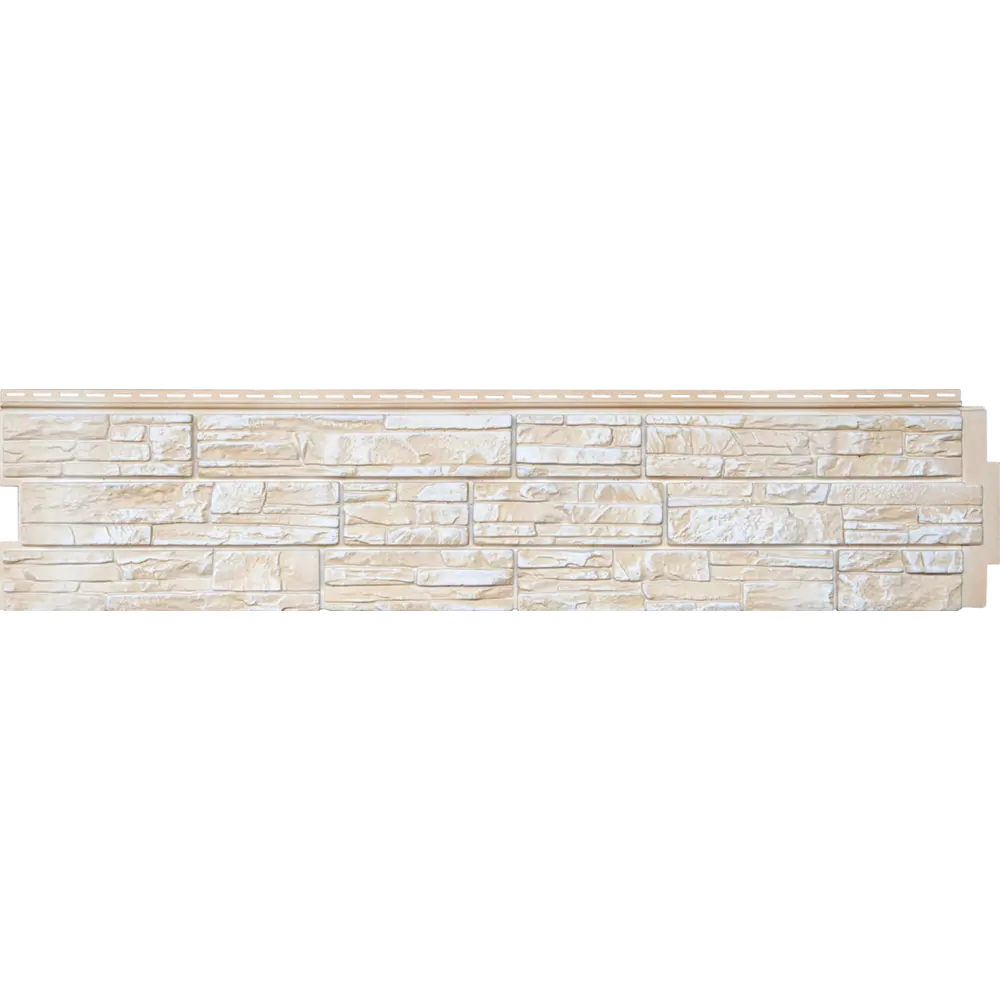 Фасадная панель Grand Line 345x1535 мм Я-Фасад Крымский сланец слоновая кость 0.46 м² Нет STLM-2208902