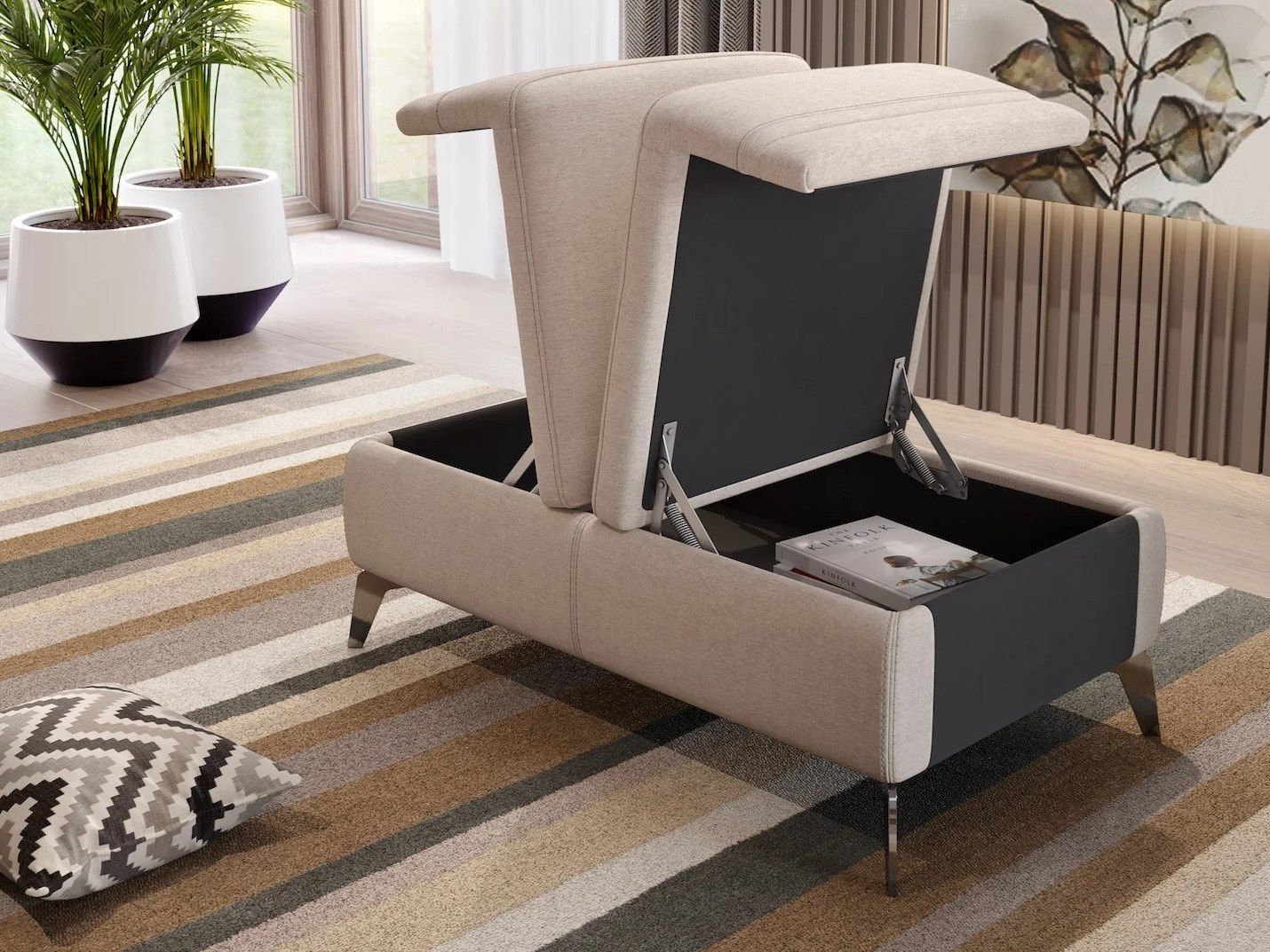 Подставка для ног тканевый контейнер Sofanella ARCH-00122990 - Вид №1