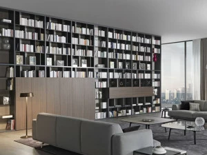 MisuraEmme Книжный шкаф открытый деревянный с креплением от пола к потолку Misuraemme