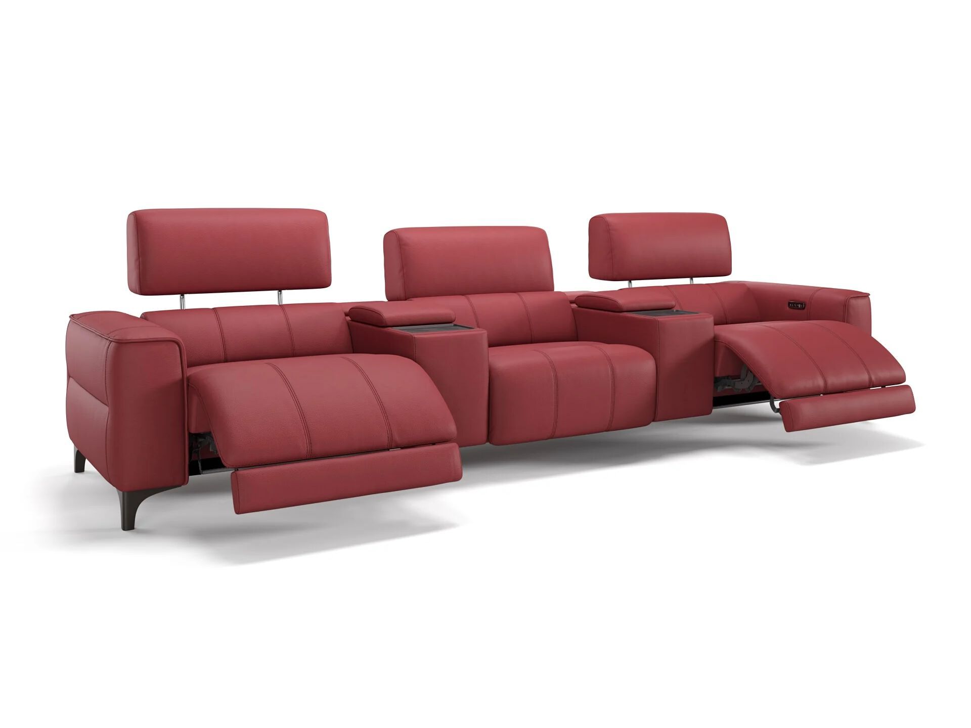 3 местный домашний кинотеатр кожаный диван Sofanella Nanto Kino ARCH-00024790