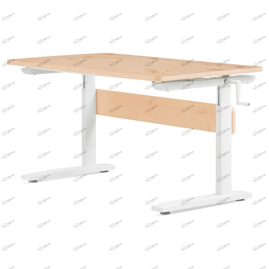Парта Flexa desks & chairs с наклонной столешницей, лакированная/белая 82501161