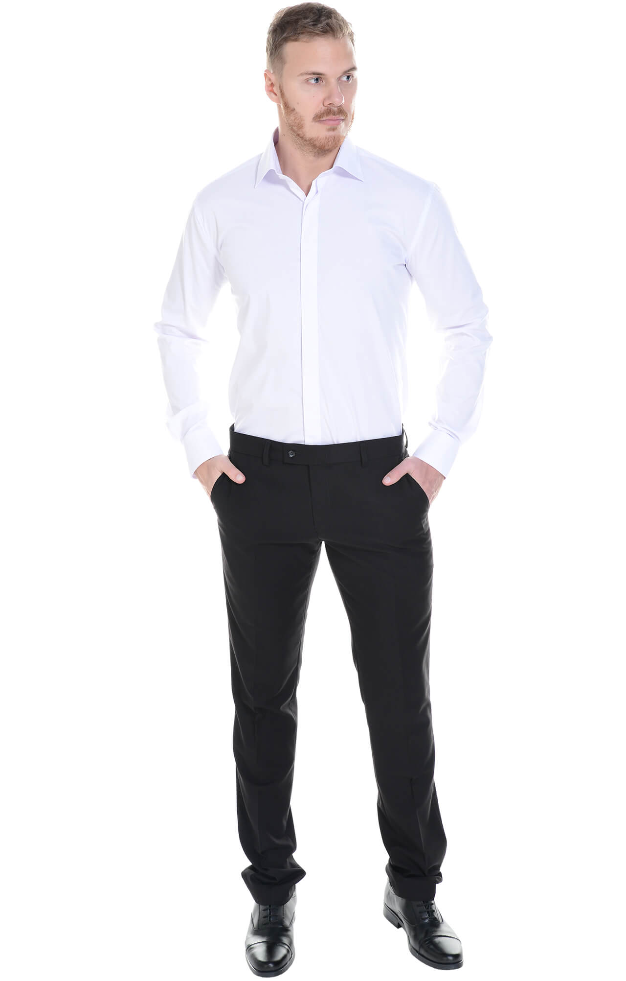 61912 Брюки  мужские, цвет black El-Risto  Одежда для официантов  размер 44/176  - Вид №4