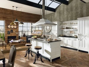 Marchi Cucine Лаковая оборудованная кухня с островом Kreola