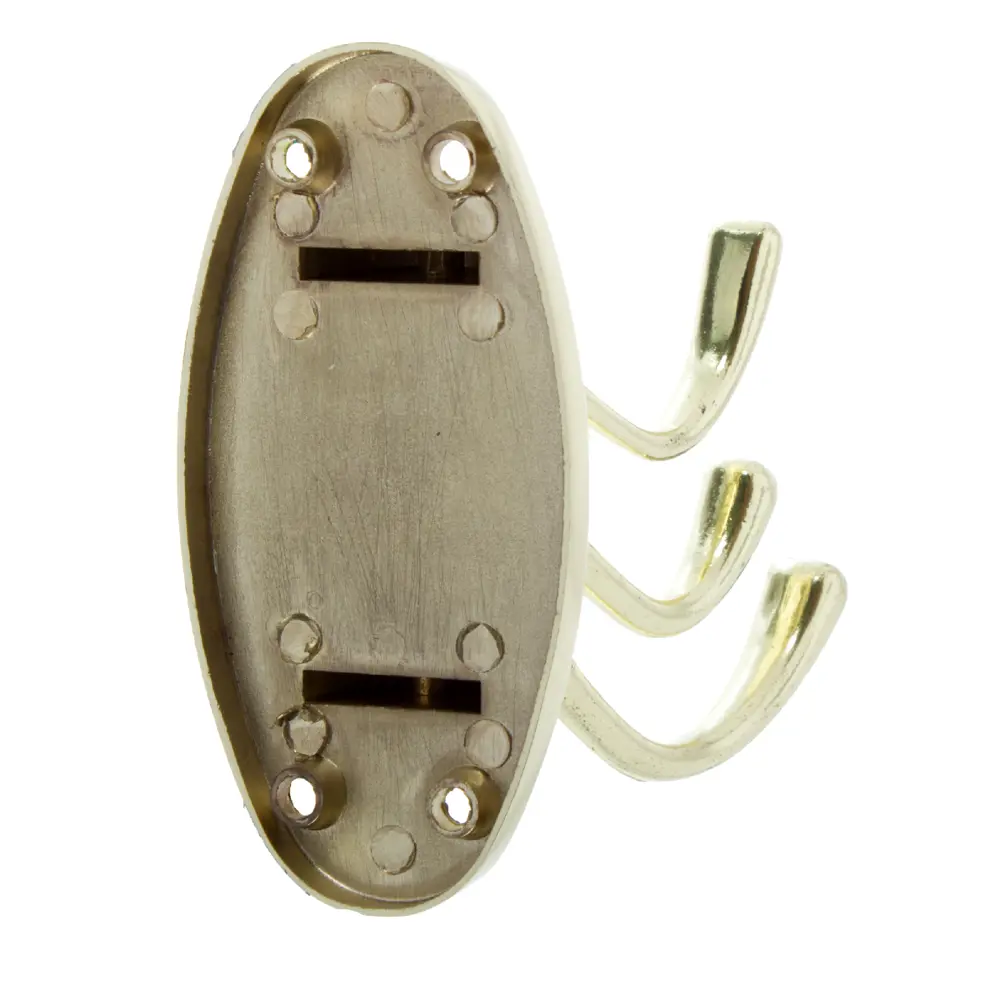 Крючок тройной Swivel, средний, металл, цвет латунь LAMPLANDIA STLM-2114926 - Вид №1