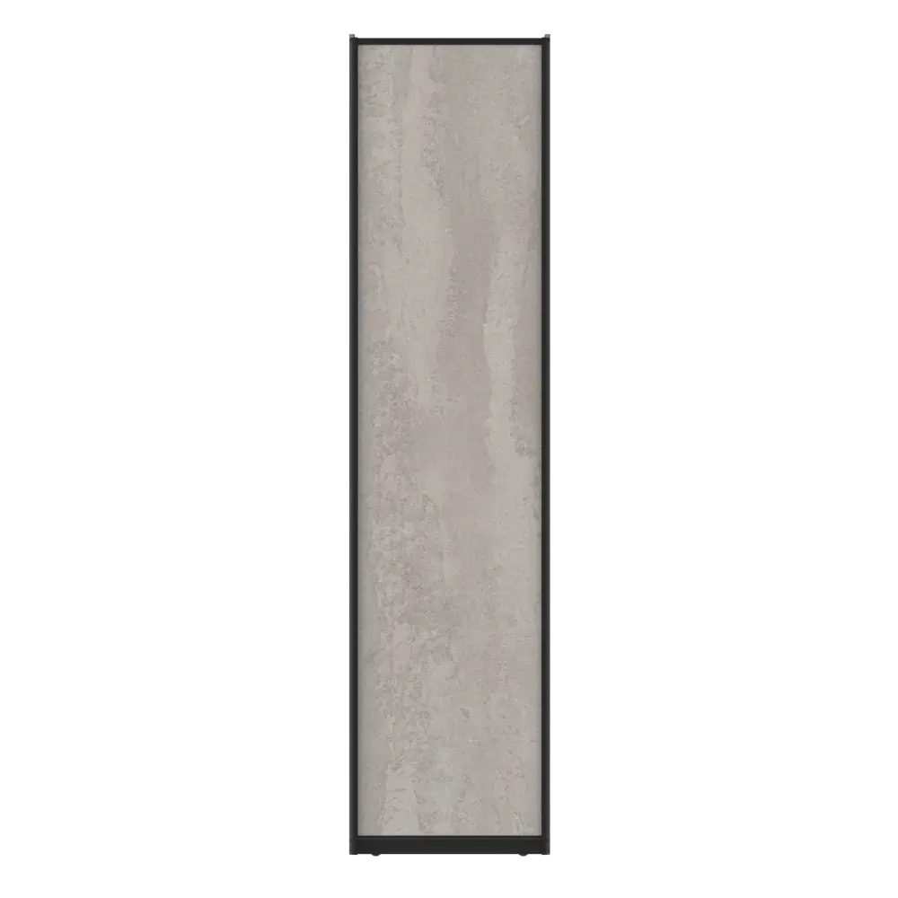Дверь-купе KONSENSA 244.5x60.4 см МДФ цвет бетон профиль черный 89443966 STLM-2164913  - Вид №1