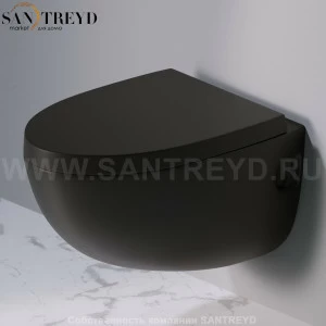 S511.105 Подвесной унитаз настенный Черный A. e T. Italia OVAL Италия