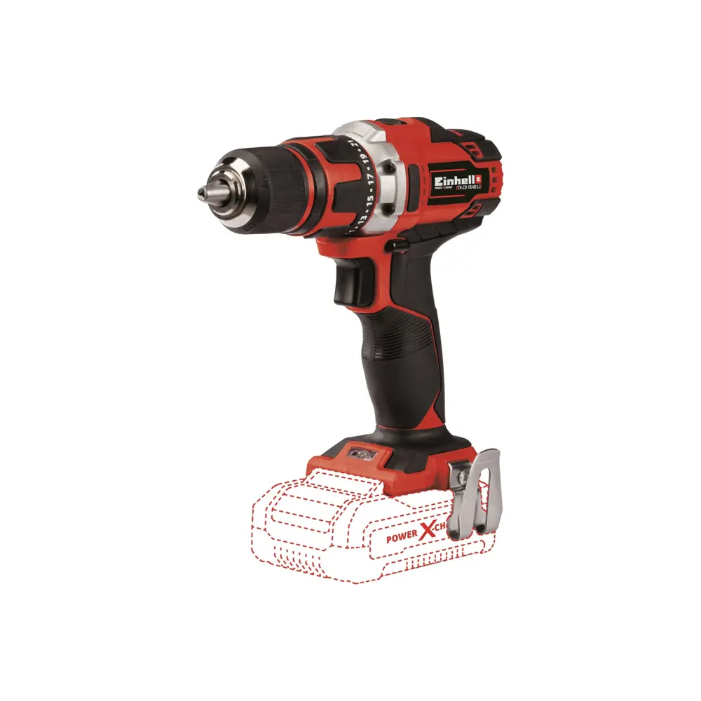 Дрель-шуруповерт аккумуляторная бесщеточная Einhell TE-CD 18/40 Li-Solo, 18 В Li-ion, без АКБ и ЗУ STLM-2150147 - Вид №3