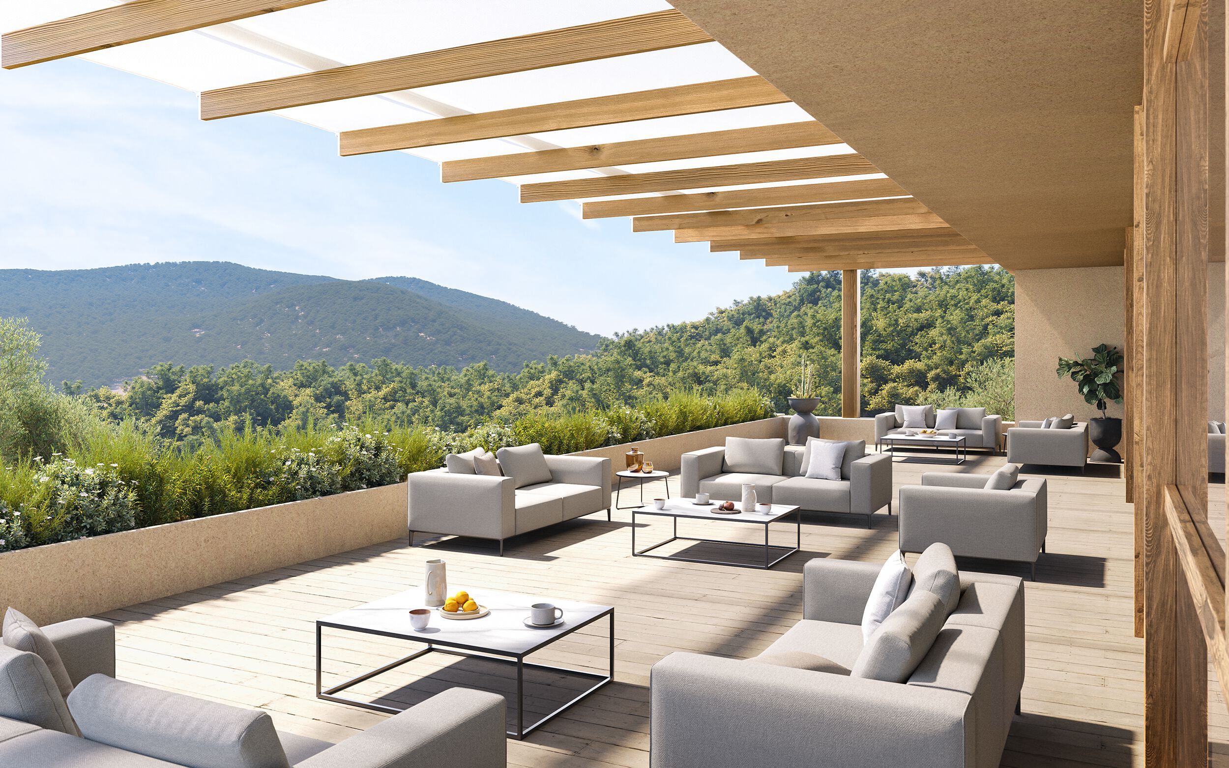 Прямоугольный садовый столик с керамической столешницей VINEKO Мани ARCH-00126822 - Вид №2