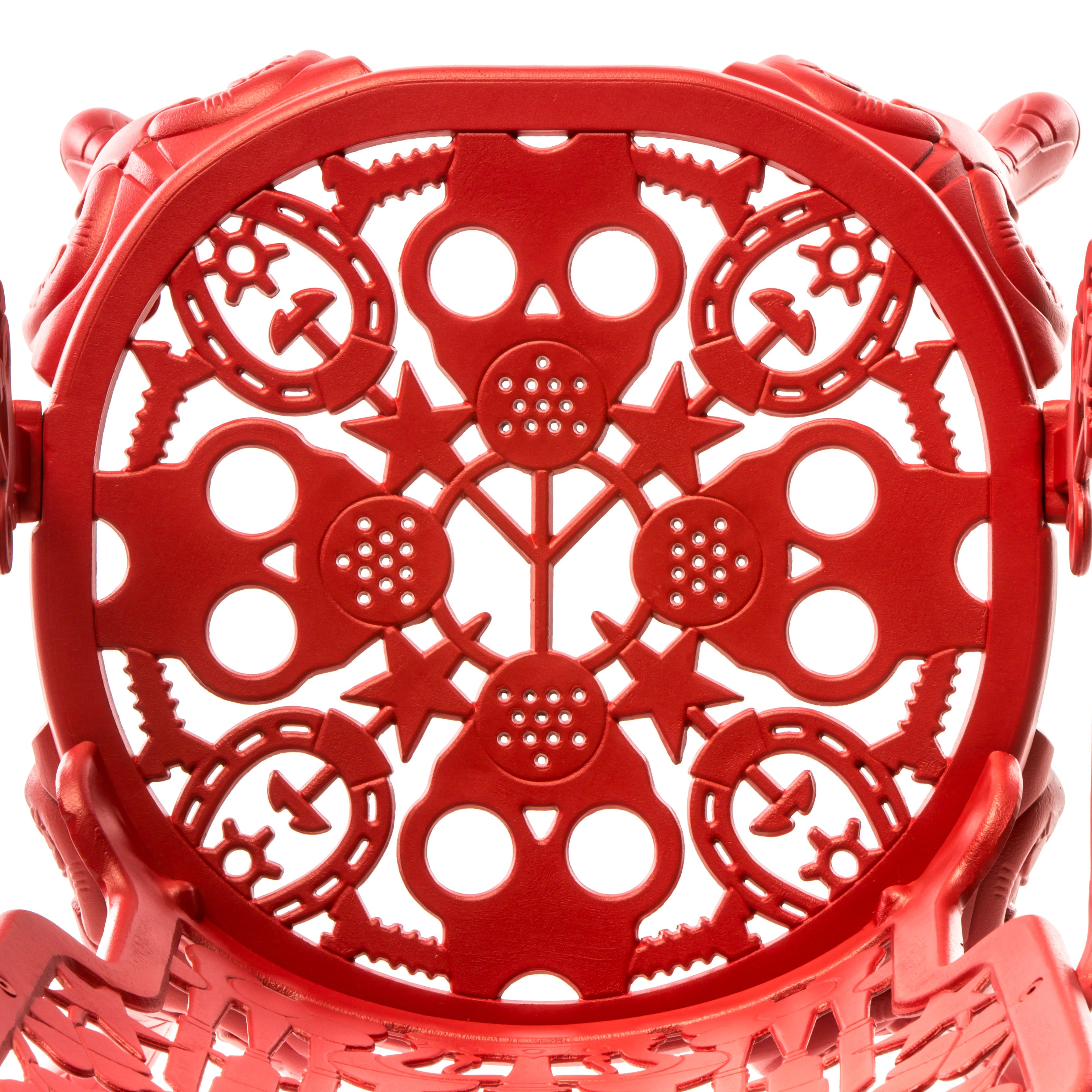 Алюминиевый садовый стул с подлокотниками Seletti промышленность ARCH-00102850 - Вид №4