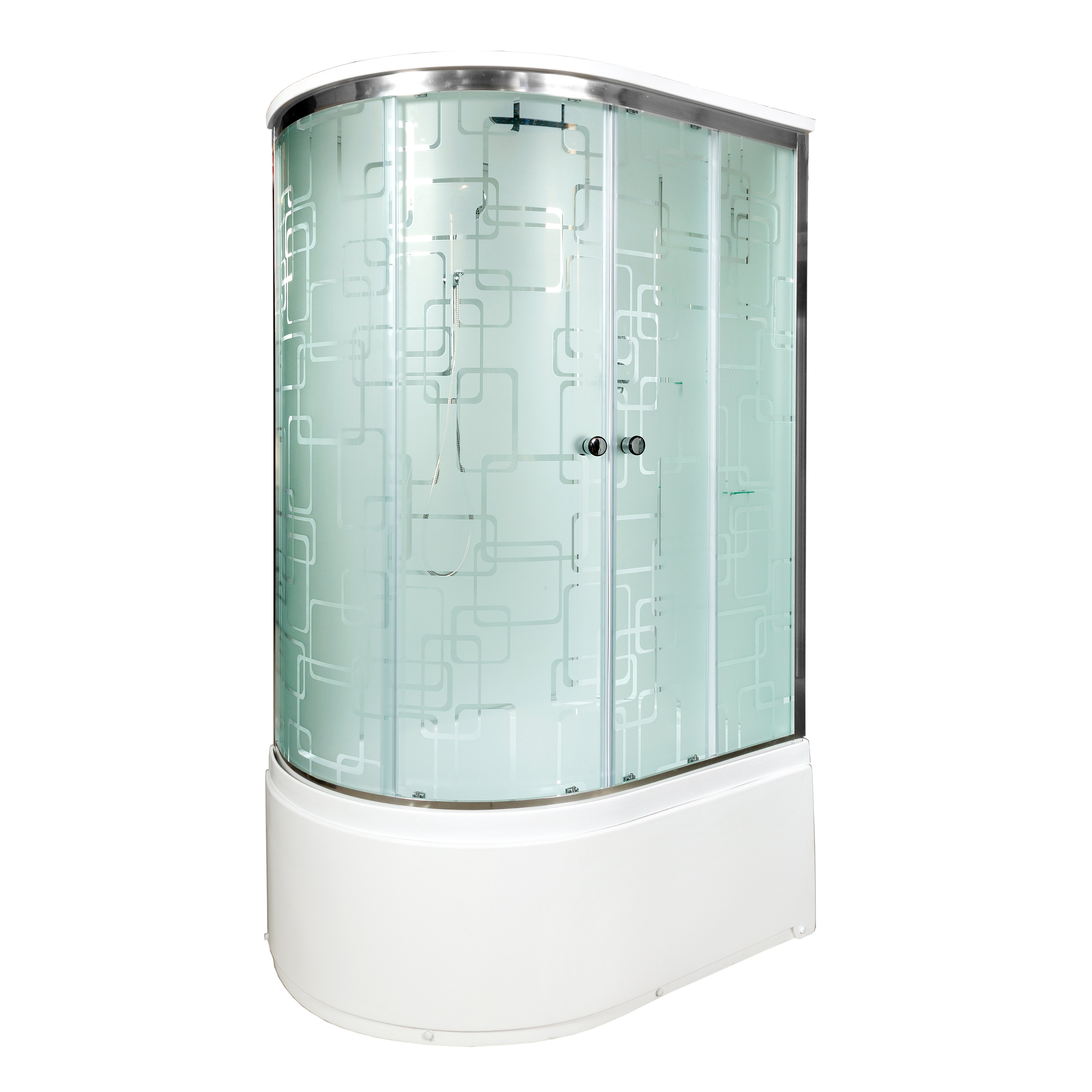 L 910 с гм. и эл. Душевая кабина DETO Серия L ЕМ4511 R  N с гидромассажем (гм.) - Вид №5