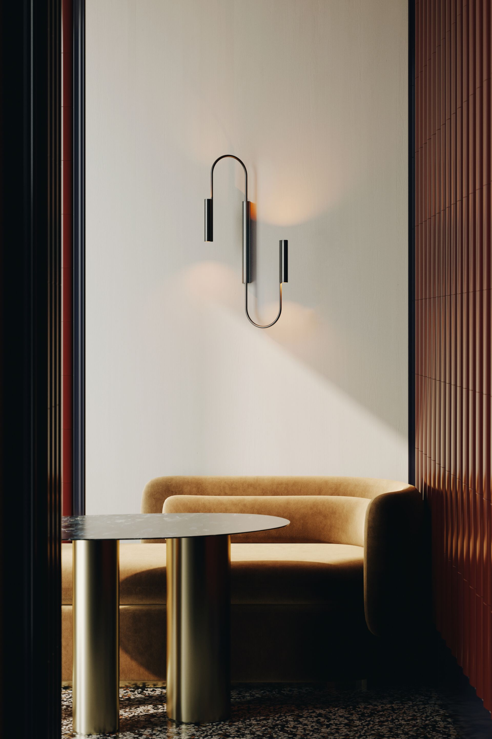 Латунный светодиодный настенный светильник Rakumba Pop ARCH-00128897 - Вид №1