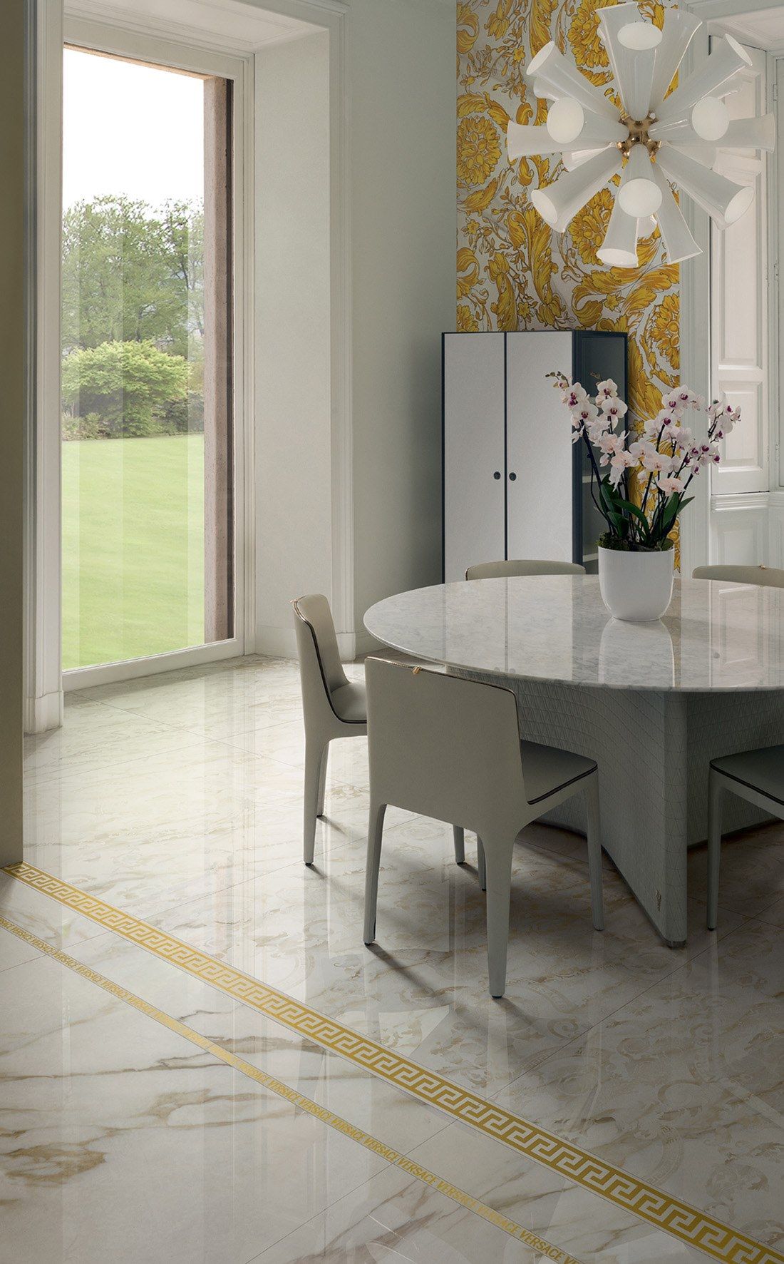 Пол / керамогранит с мраморным эффектом Versace Ceramics Maximvs ARCH-00065418 - Вид №1