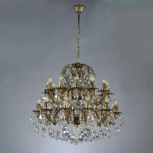 Подвесная люстра Ambiente Granada 2118/12+12 PB Tear Drop бронза AMBIENTE ДИЗАЙНЕРСКИЕ, GRANADA 188271 Бронза