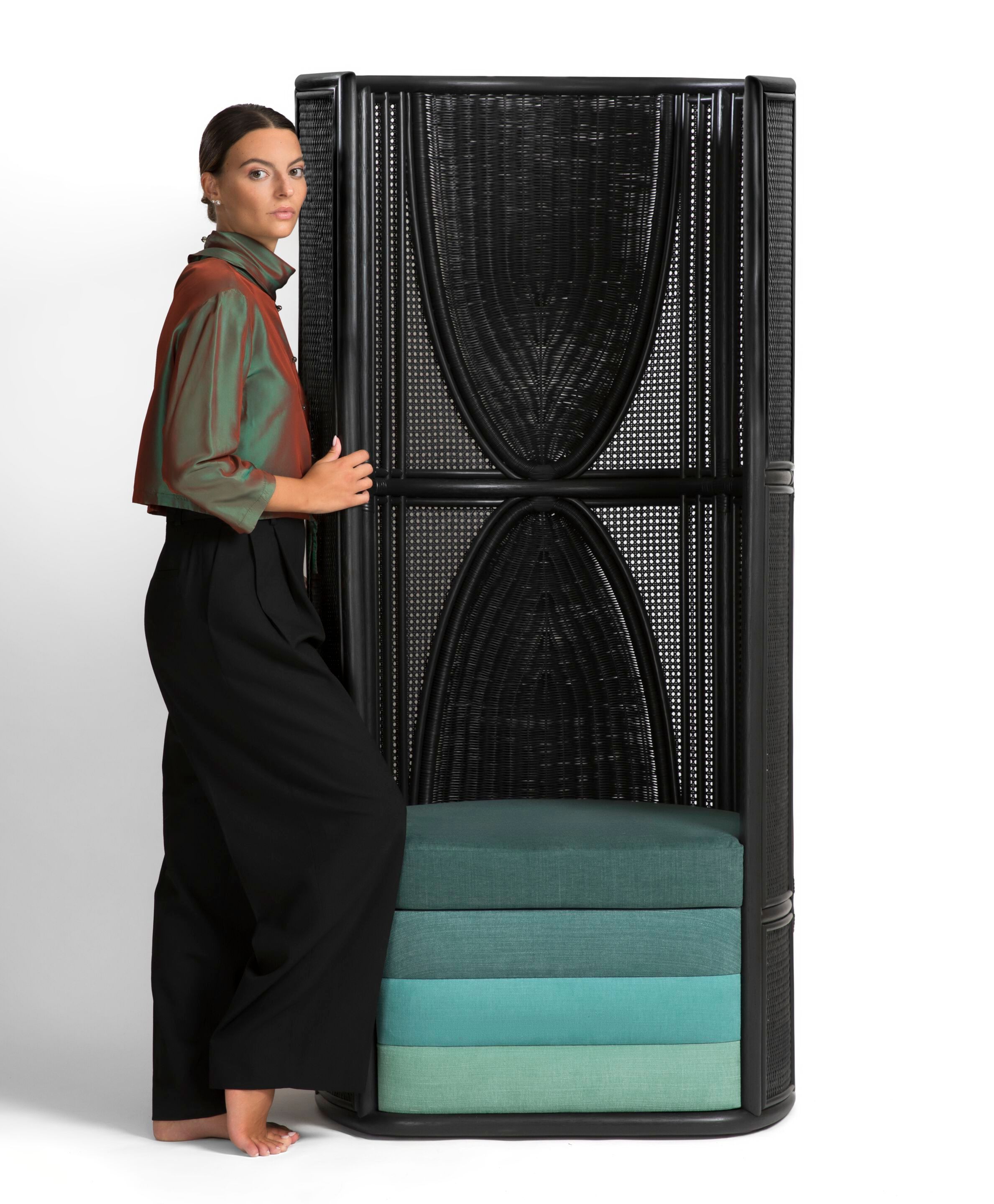 Кресло с высокой спинкой Bottega Intreccio LISETTA ARCH-00029339 - Вид №5