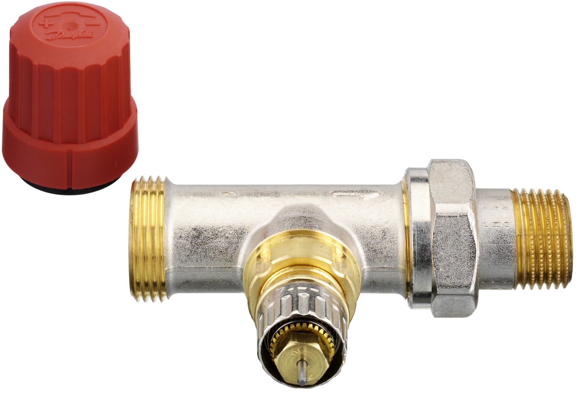 Danfoss Клапан RTR-N/RA-N для двухтрубной системы отопления Клапан термост. RA N углов хром правый 013G4239  - Вид №25