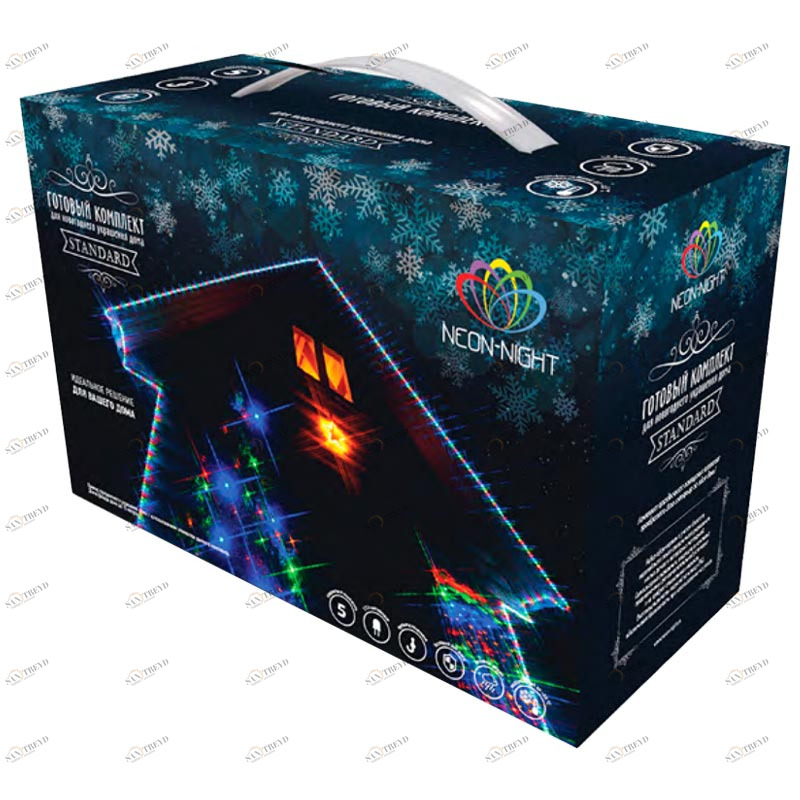 Новогодний набор для украшения дома "Standard" 5 предметов, цвет гирлянд белый SUPERNW ГИРЛЯНДЫ, ГИРЛЯНДЫ И ОСВЕЩЕНИЕ 097675 Белый 