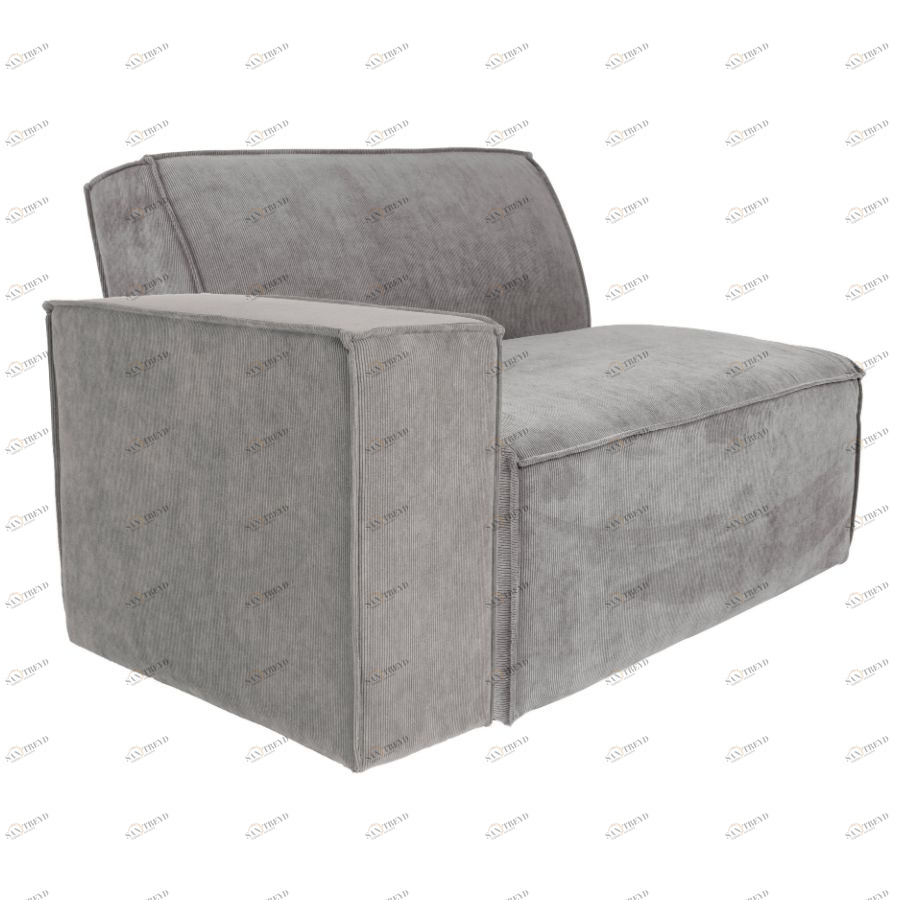 Пуф для дивана James, левосторонний, светло-серый Zuiver 3200153