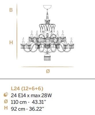 Хрустальная люстра Euroluce Lampadari Imperial ARCH-00033328 - Вид №2