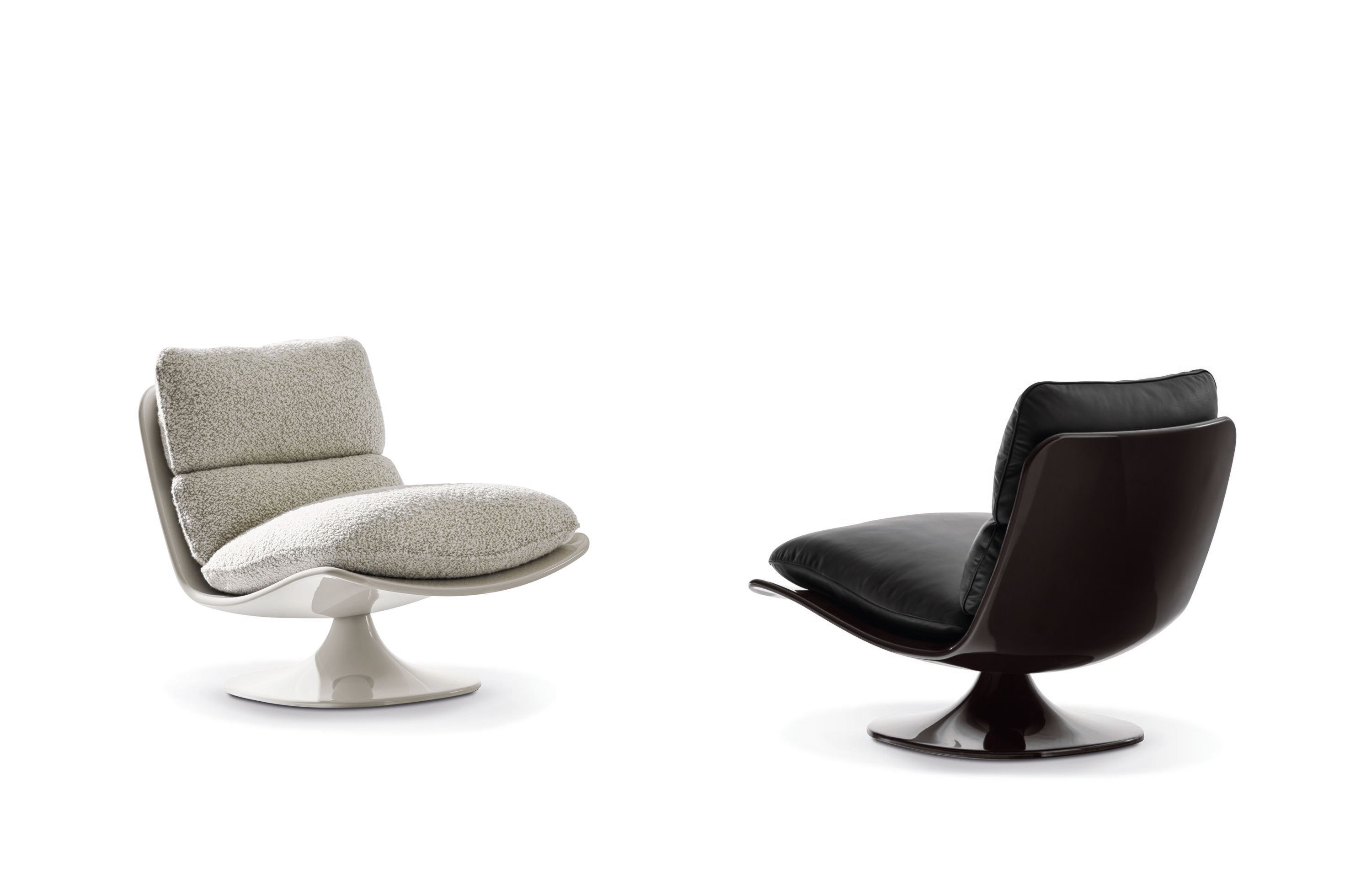 Кожаное вращающееся кресло и Baydur® Minotti PATTIE ARCH-00039661 - Вид №1