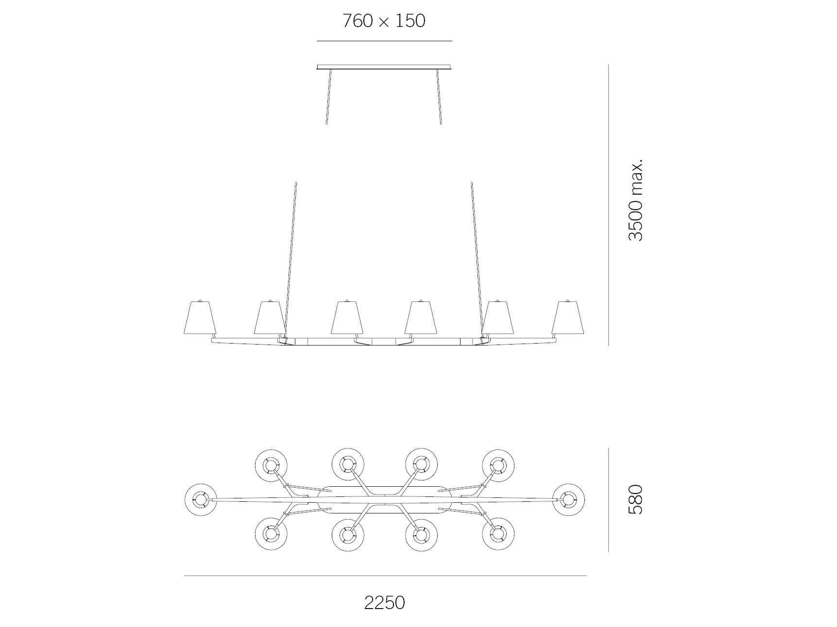 Подвесной светильник из дерева и шелка Kalmar Admont ARCH-00043473 - Вид №4