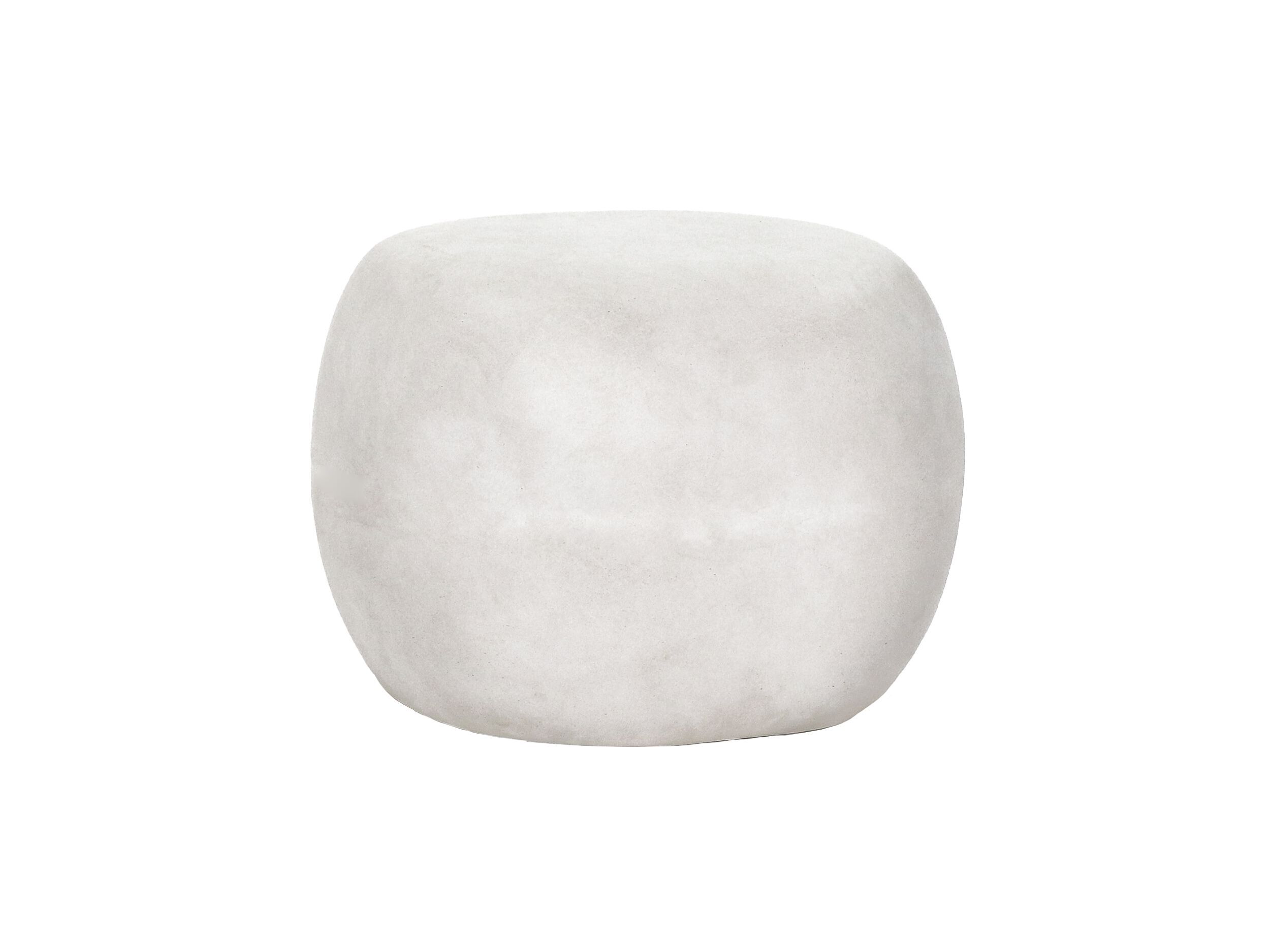 Низкий садовый стул из волокнистой глины POMAX PEBBLE ARCH-00074575