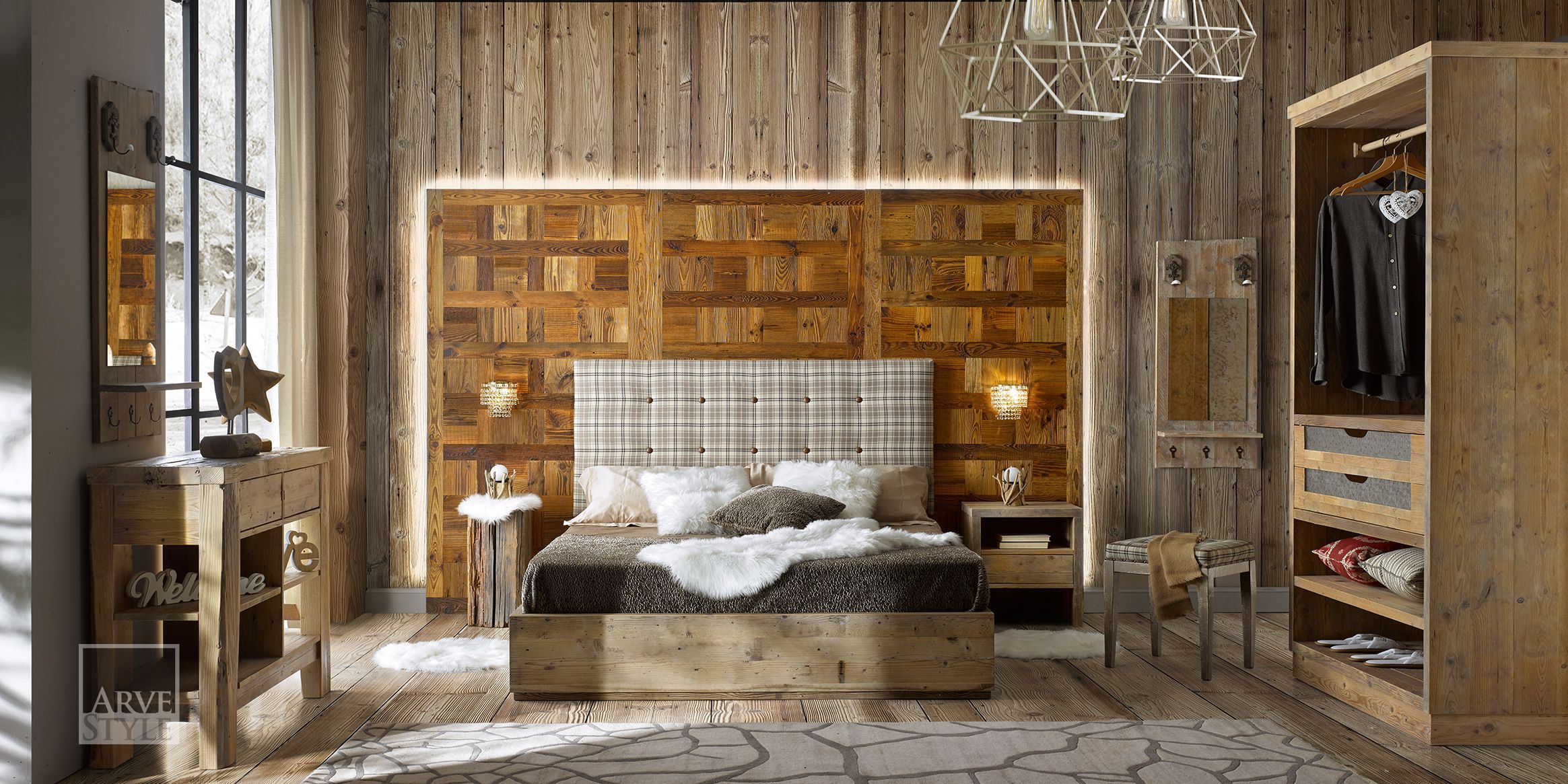 Деревянный шкаф с комодом Arvestyle ARCH-00034009 - Вид №1