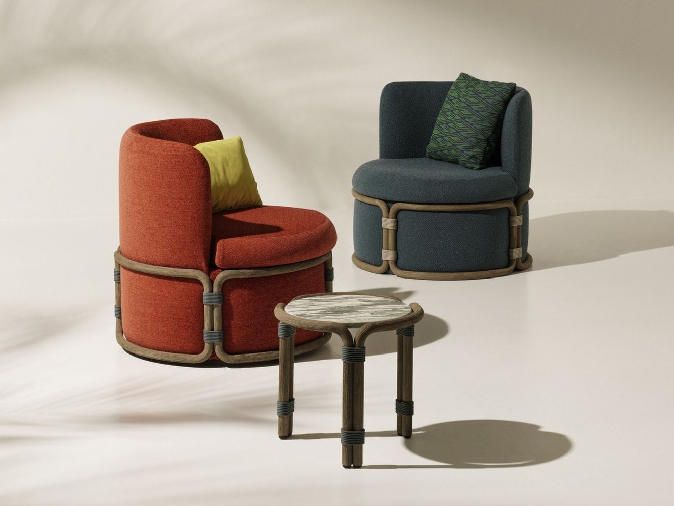 Ткань сад стул Ethimo Rotin ARCH-00107998 - Вид №2