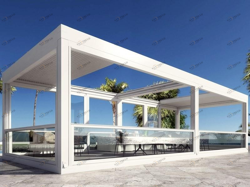 DIRELLO Самонесущая моторизованная пергола со сдвижной крышкой sun-id-1384992