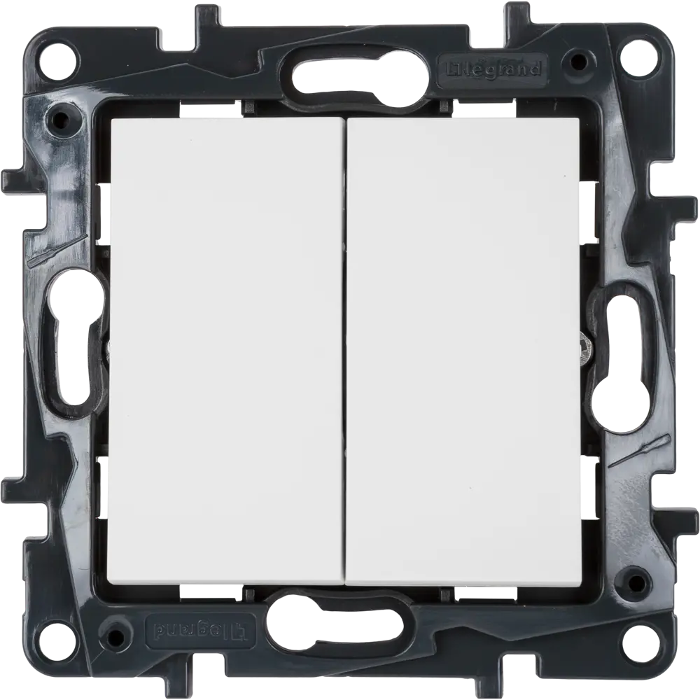 82064674 Выключатель встраиваемый Legrand Structura 2 клавиши, цвет белый STLM-0018658