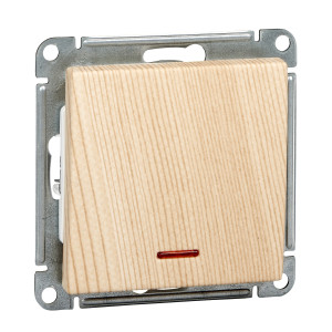 VS110-153-7-86 1-клавишный выключатель с подсветкой 10АХ, механизм, сосна Schneider Electric W59