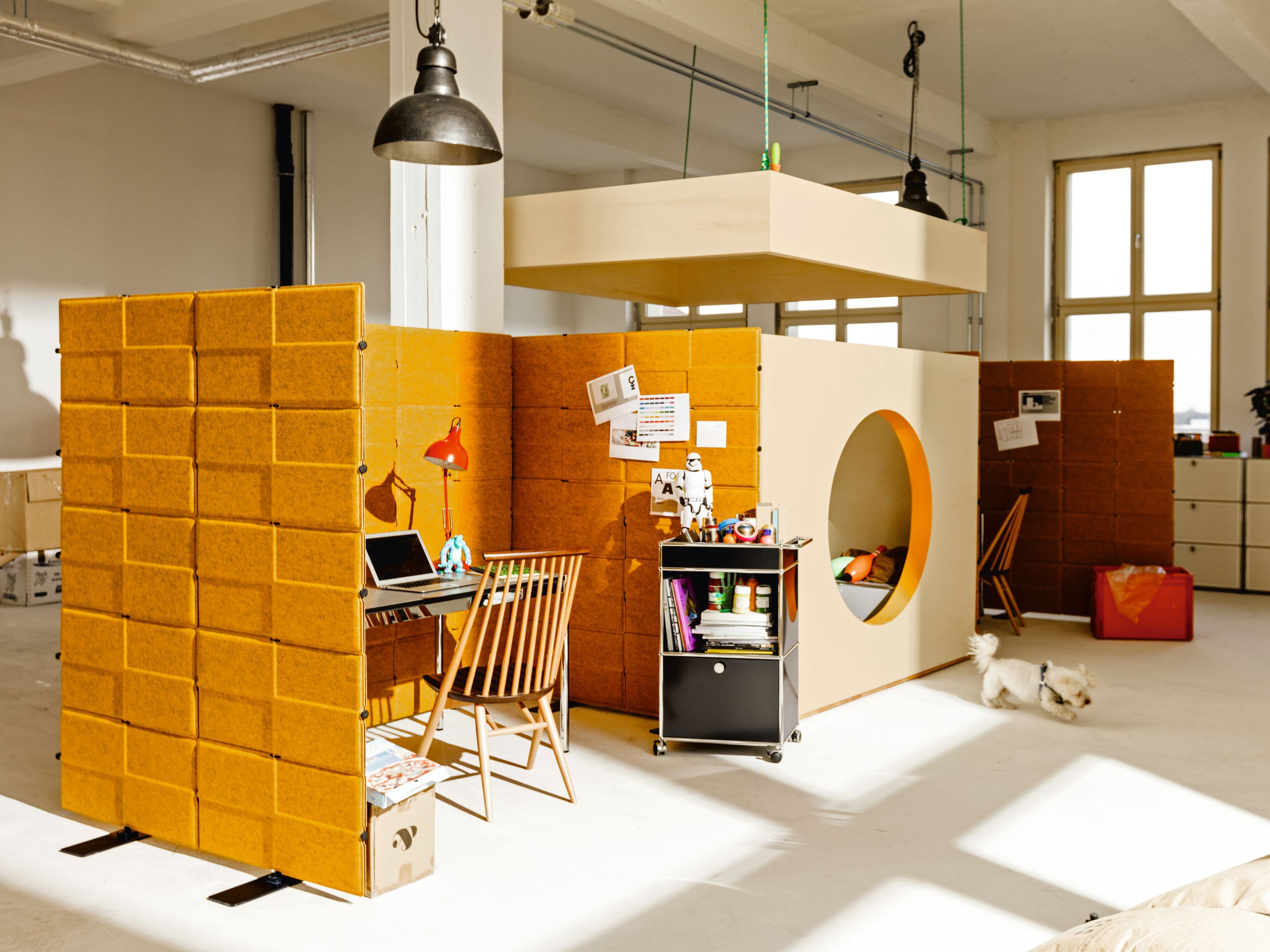 Звукопоглощающая офисная перегородка из полиэстера USM USM Privacy Panels ARCH-00060064