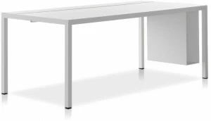 MDF Italia Прямоугольный рабочий стол из алюминия с порошковым покрытием